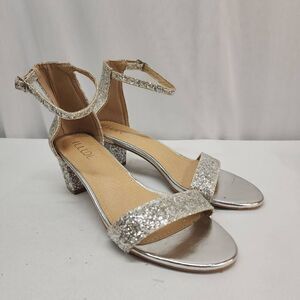 ILLUDE Women’s Size 10 Fashion Ankle Strap Kitten Heel Sandals - Adorable Cute L
